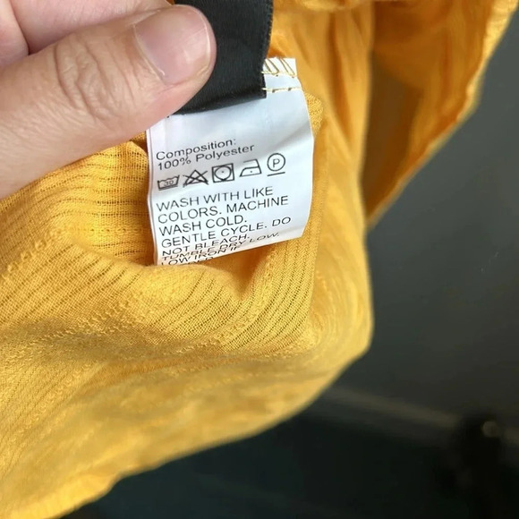 SHEIN Sundress Yellow Gold | V Neck Sundress | Yellow Sundress | Gold Sundress - Picture 9 of 9